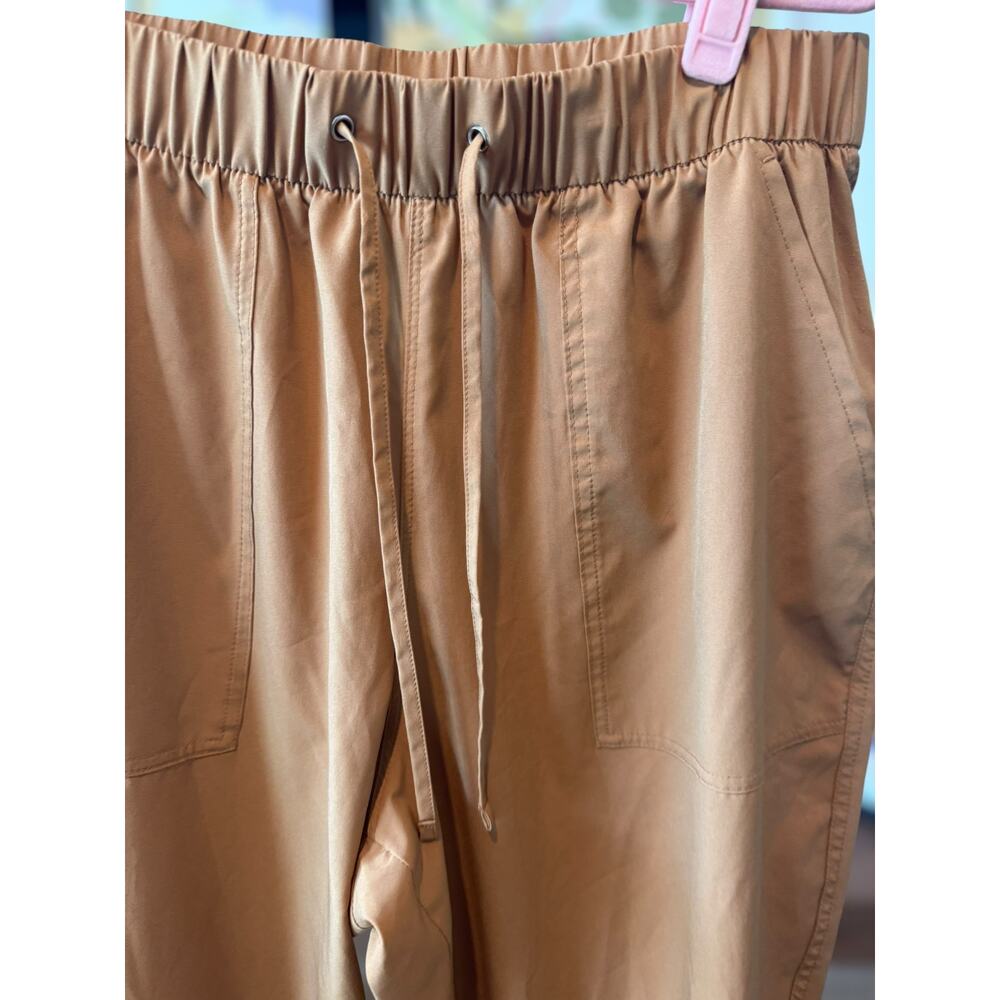 Old Navy Active StretchTech Tapered Elastic Waist Pants Brown Womens Size Large - Picture 6 of 10